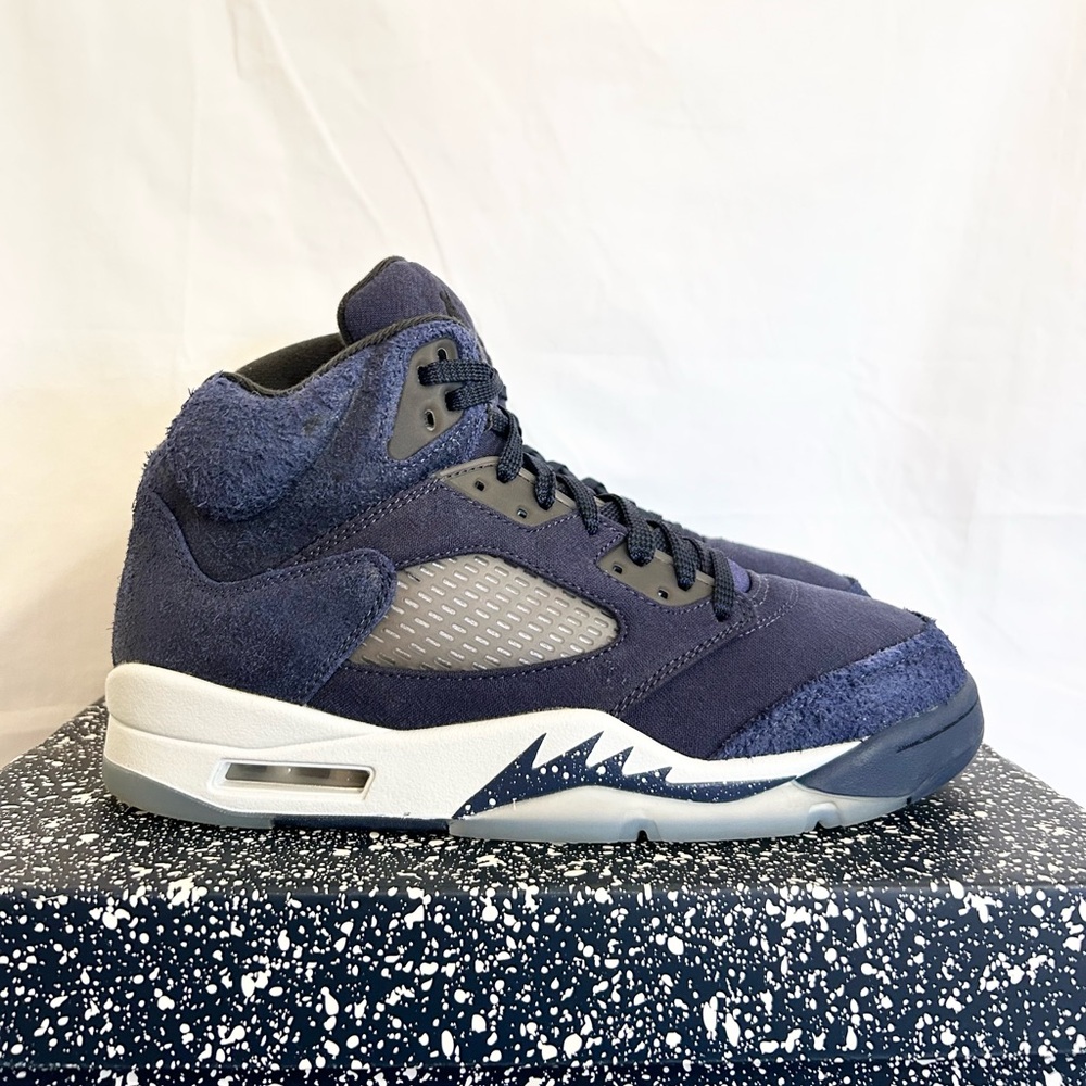 Jordan 5 Retro Georgetown Midnight Navy size 8 FD6812-400 2023 PRE-OWNED